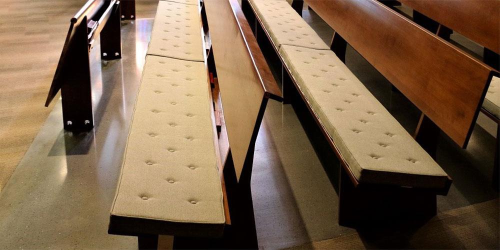 Reversible Pew Cushions, church pew cushions, church pew pads, New York NY, #pew cushions, #pew pads