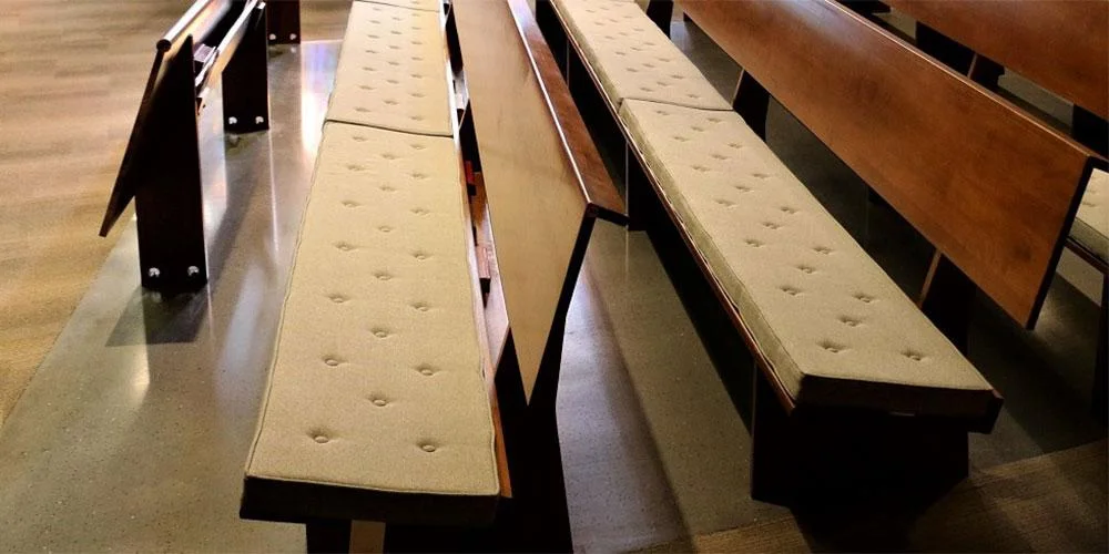 Reversible Pew Cushions, church pew cushions, church pew pads, New York NY, #pew cushions, #pew pads