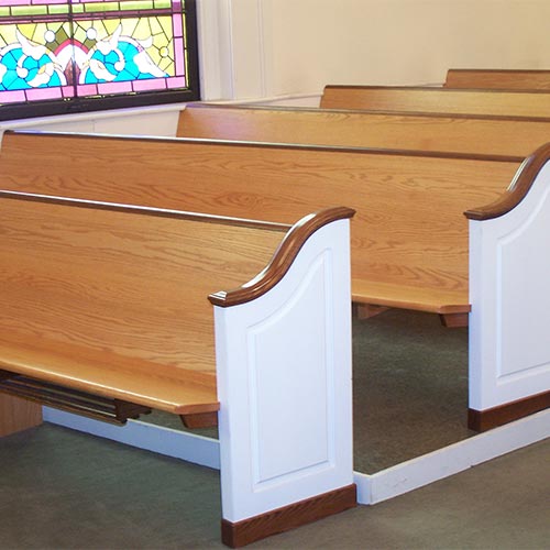 Solid Wood Church Pews