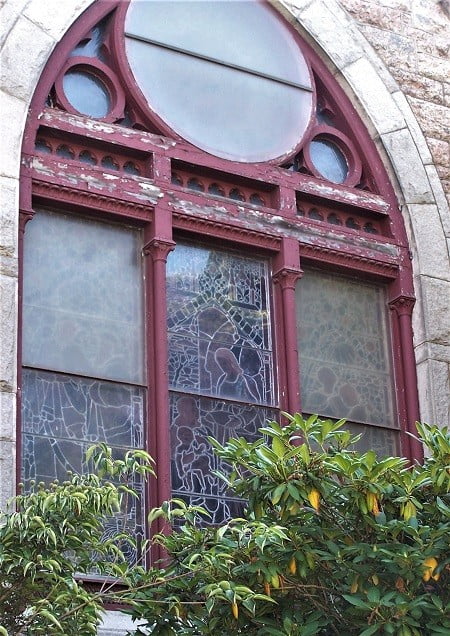 stained glasswindow frame repair