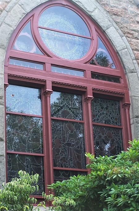 stained glass window frame repair