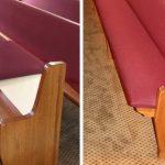 church pew cushions, pew cushion upholstery, Fall River MA, #pew cushions, #pew pads