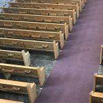 carpet replacement, vinyl tile replacement, pew cushions, pew refinishing, Ithaca NY