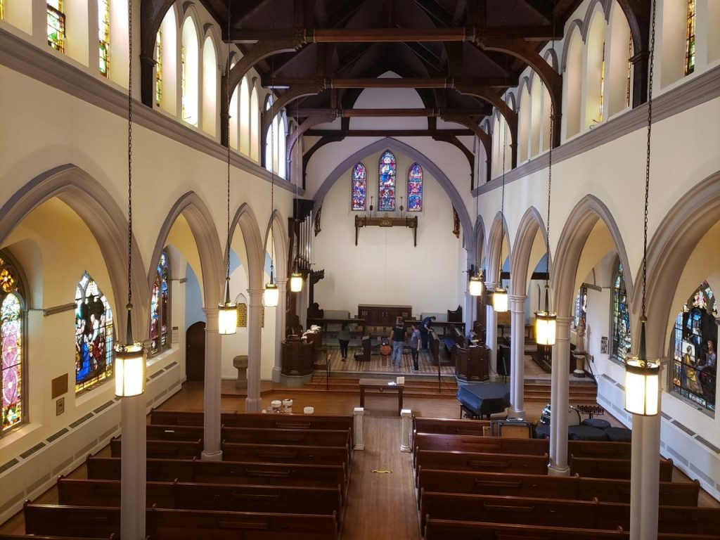 All Saints Church, NYC Water Interior Painting and Plaster Repair Project