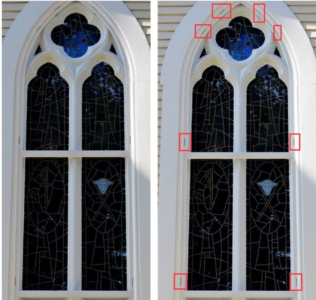 stained glass, stained glass protective coverings, stained glass protective glass