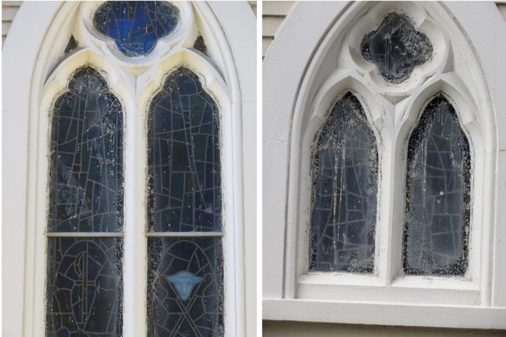 stained glass repair, stained glass protectie glass, stained glass protective coverings