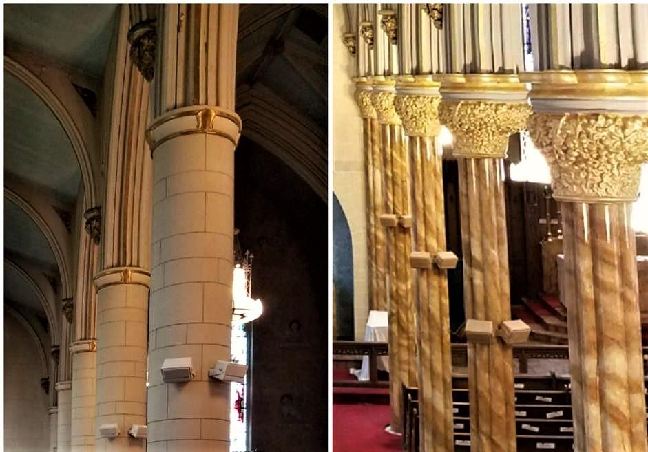 Egan Church Restorations Capitol painting church painting, faux marble painting, faux marble finishes