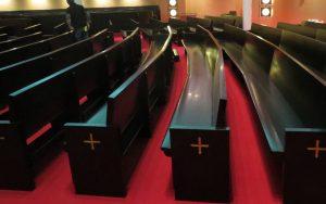 pew repair, pew refinishing, church pews, pew renovation, Cranston RI, #pew repair, #pew refinishing