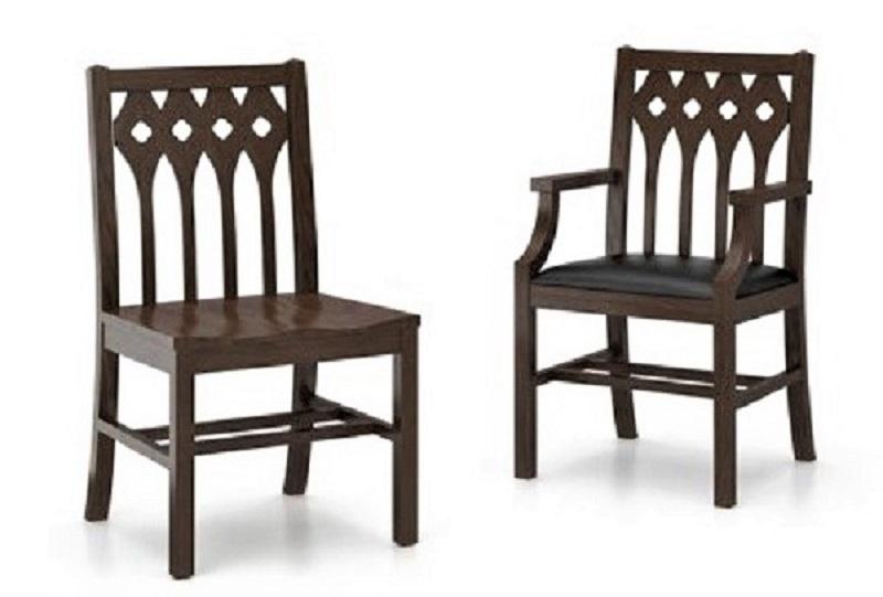 Egan's Church Restorations Gothic wood chair. Without and with arms Gothic wood chair. Without and with arms