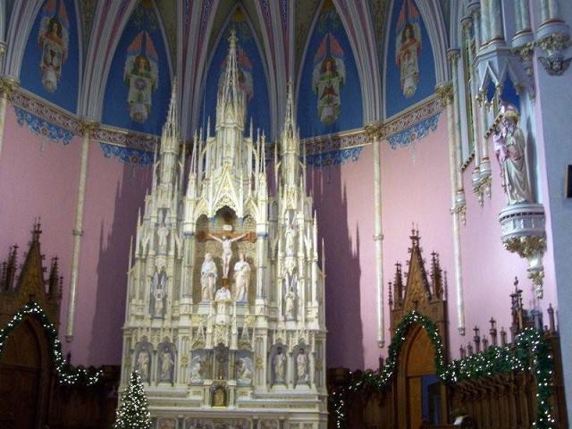 church renovation, church painting, faux marble painting, Albany NY