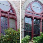 stained glass window repair, stained glass window frame repair, stained glass window protective glass, Newport RI