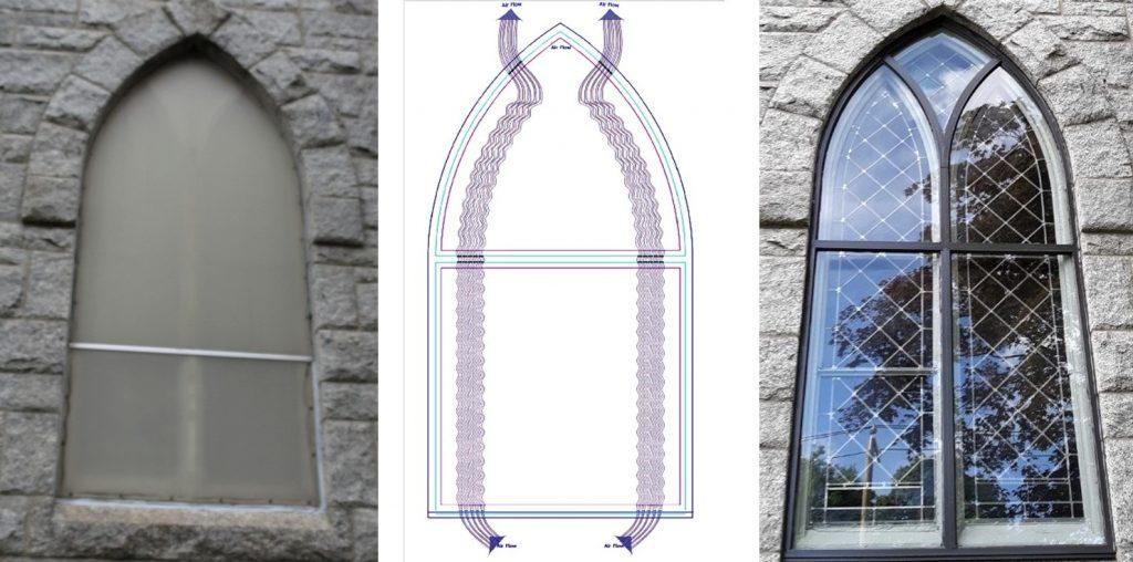 Egan Church Restorations St Edwards Before and After with venting diagram St Edwards Before and After with venting diagram