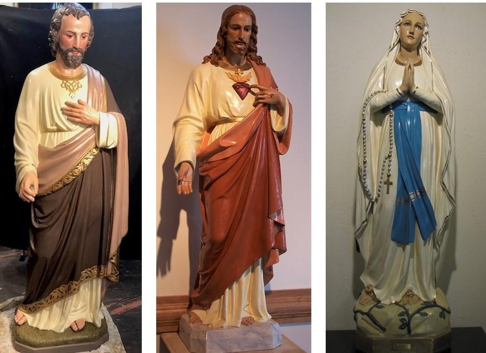 religious figures, church statues, staue painting, statue repainting, Queens NY