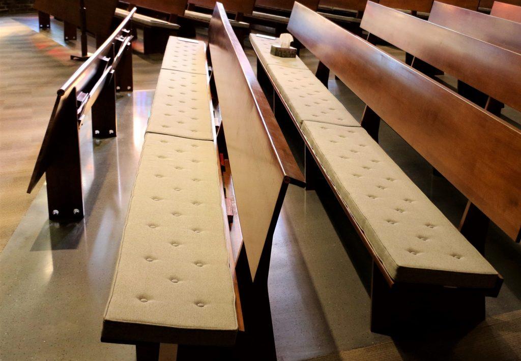 church pew cushions, pew pads, pew cushions