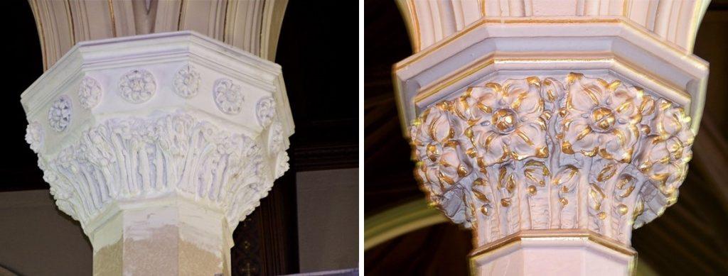 Egan Church Restorations Creating plaster molds plaster repair, church plaster repair, church painter, painting contractor