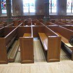 church pew bench, pew repair, church pews, pew refinishing, Providence RI