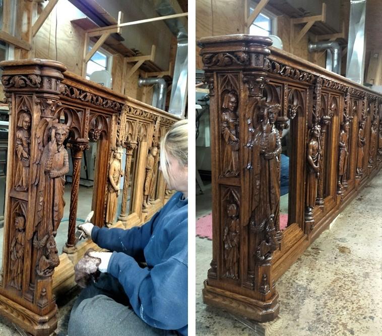 Egan Church Restorations pew refinishing pew refinishing