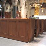 church pew bench pew refinishing, pew repair, church pews, Providence RI, #pew repair, #pew refinishing