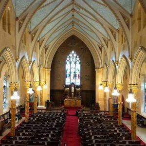 Egan's Church Restorations St John Cathedral Middletown CT faux stone painting, church painter, church painting, Middletown CT