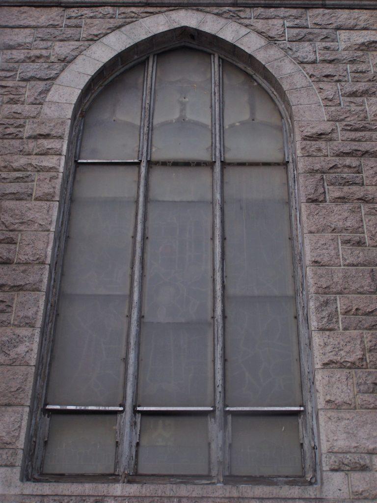 exterior church painting, church stained glass windows, stained glass window frame repair, New York NY