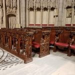 pew refinishing, pew repair, church furniture