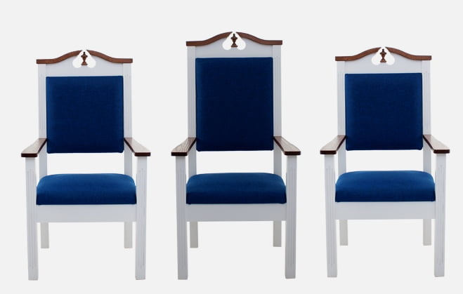 clergy chairs, pulpit chair set, presider chairs, church furniture