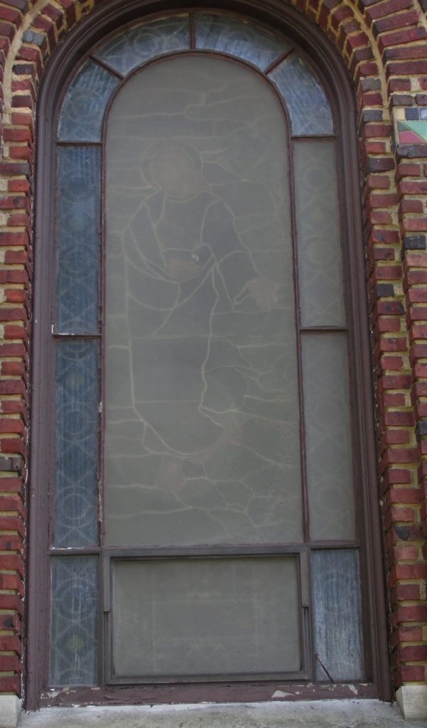 Egan's Church Restorations Before. St Joseph. Babylon NY church stained glass windows, stained glass window frames, stained glass repair