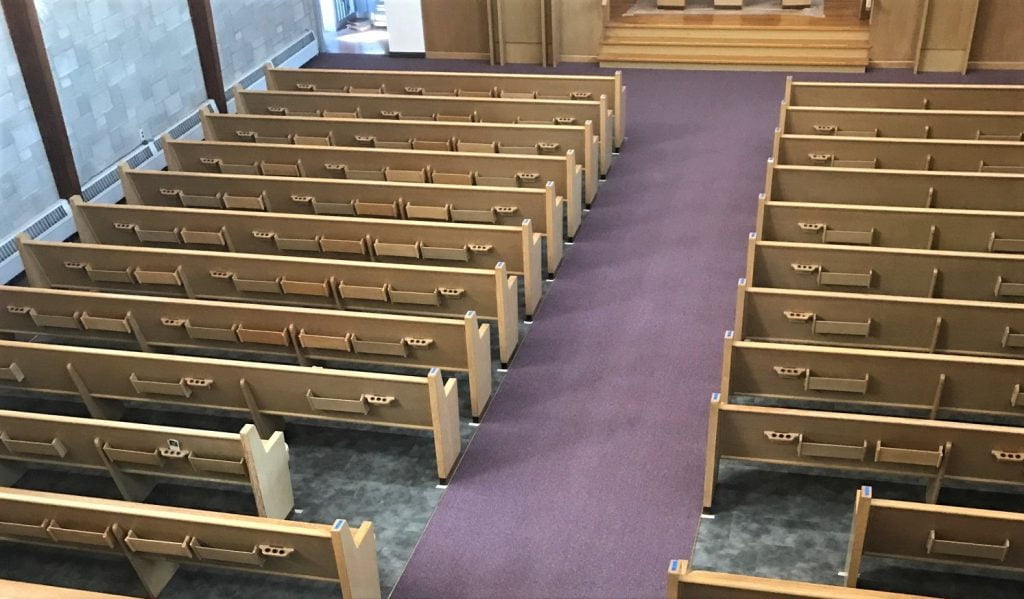 church flooring, church carpet installation, church carpet