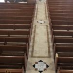 church flooring, marble tile flooring, marble tile installation