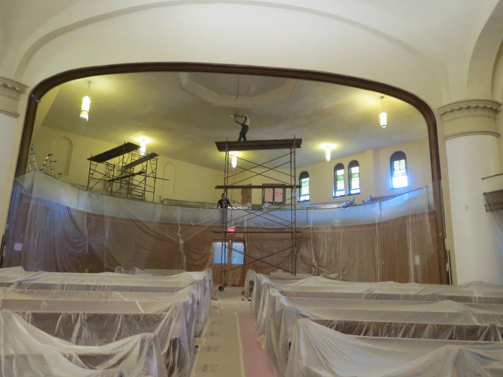 church painting, church plaster repair, church renovation