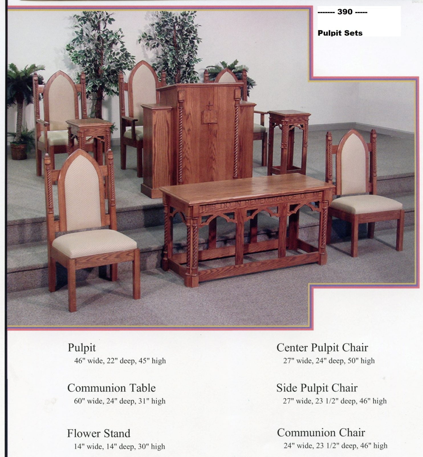 Chancel furniture sets 390