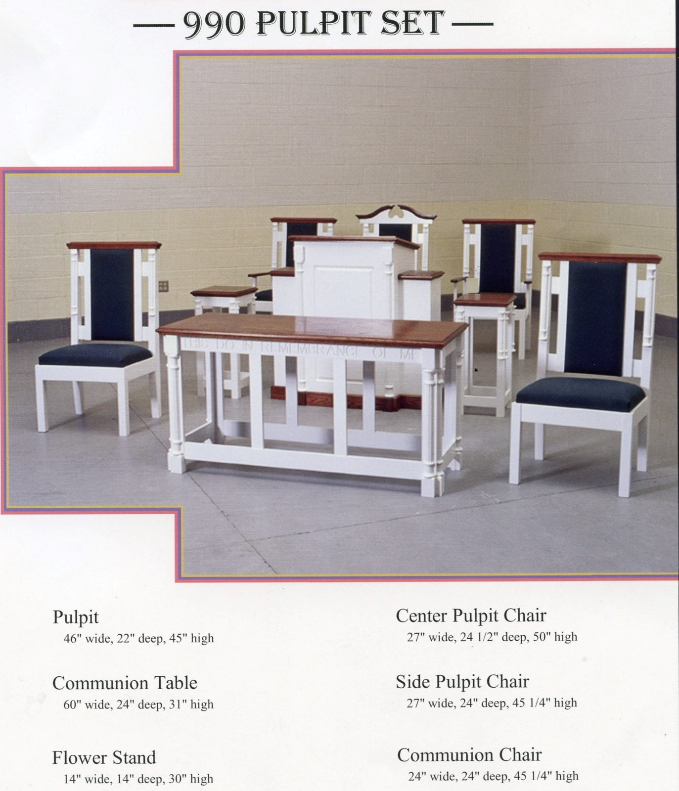 Chancel furniture sets 990