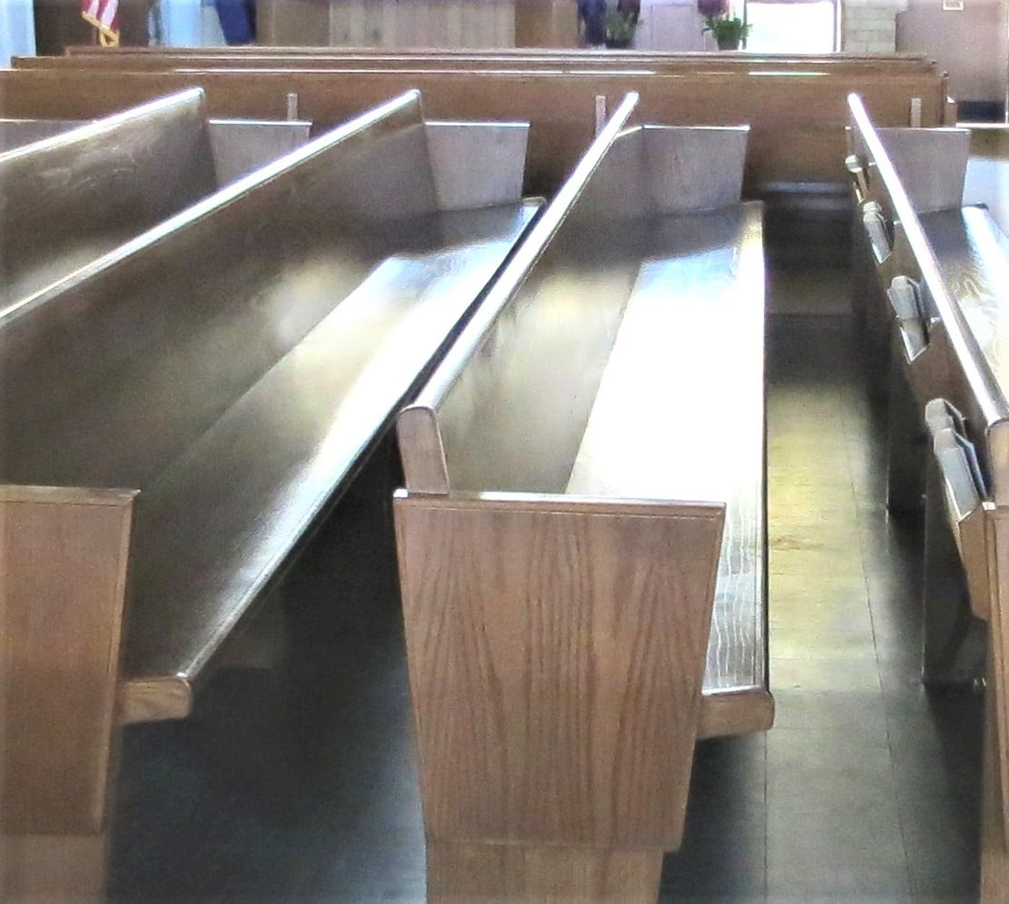 fixed pew cushions, pew cushions, church pew cushions