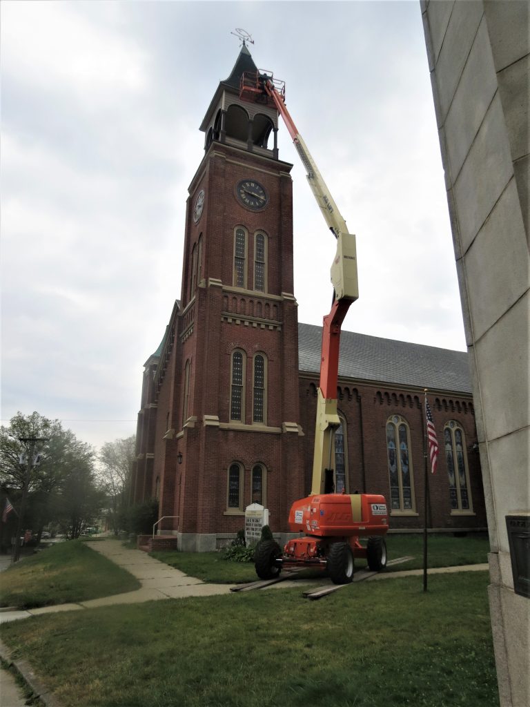 church steeple roof repair