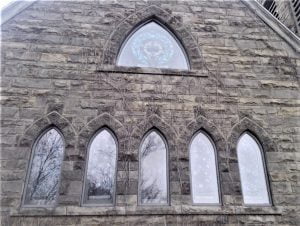 church stained glass window protective glass, stained glass window repair, stained glass window protective glass