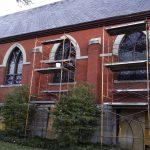 stained glass window repair, stained glass window frame repair, stained glass protecitive coverings