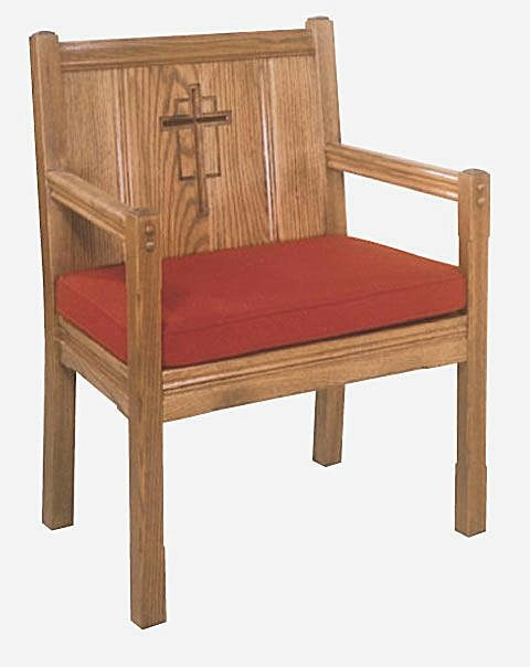 pulpit chair, clergy chair, presider chair, church furniture