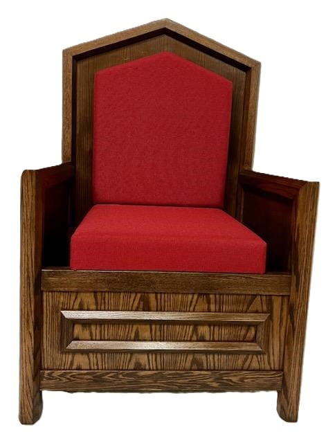 pulpit chair, clergy chair, presider chair, church furniture