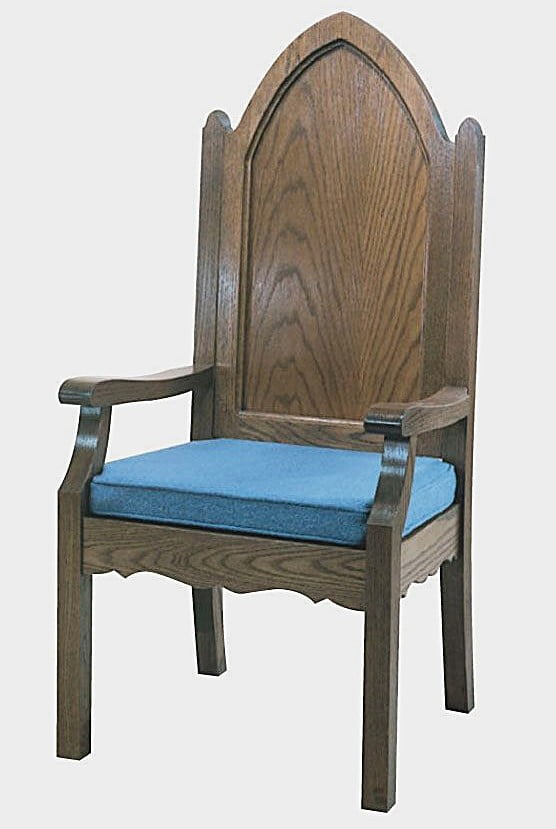 pulpit chair, clergy chair, presider chair, church furniture