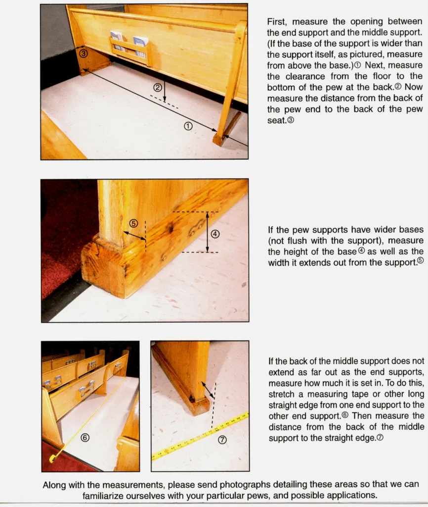 Egan Church Restorations How to measure for replacement kneelers How to measure for replacement kneelers